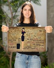 Once You Have Tasted Flight You Will Forever Walk The Earth With Your Eyes Turned Skyward Flight Attendant Poster - No Frame 17x11 24x16 36x24 Inches 17x11 Poster poster-landscape-17x11-lifestyle-19
