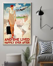 And She Lived Happily Ever After Poster - Poster For Flight Attendants - Home Decor - No Frame Full Size 11x17 16x24 24x36 Inches 11x17 Poster lifestyle-poster-1