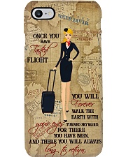 Once You Have Tasted Flight You Will Forever Walk With Your Eyes Turned Skyward Phone Case - Phone Case For Flight Attendants - Flight Attendant Art Phone Case i-phone-8-case