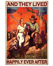 And They Lived Happily Ever After Poster - Cowboy And Cowgirl Vintage Retro Art Picture - Wall Art Decor - No Frame 11x17 Poster front