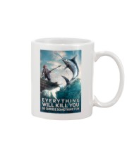 Everything Will Kill You So Choose Something Fun Shirt - Shirt For Fishing Lovers - Fisher Man Vintage Art Mug tile