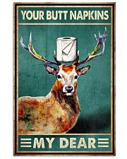 Your Butt Napkins My Dear Poster - Deer And Paper Funny Toilet Poster - Bathroom Wall Art Decor - No Frame Full Size 11''x17'' 16''x24'' 24''x36'' 11x17 Poster front