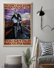 You Don't Stop Riding When You Get Old You Get Old When you Stop Riding Vintage Poster - Poster For Motorcycle Lovers - Motorbike Lover Home Decor 11x17 Poster lifestyle-poster-1