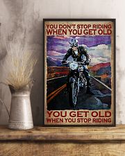 You Don't Stop Riding When You Get Old You Get Old When you Stop Riding Vintage Poster - Poster For Motorcycle Lovers - Motorbike Lover Home Decor 11x17 Poster lifestyle-poster-3