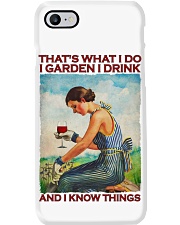 That's What I Do I Garden I Drink And I Know Things Shirt - Shirt For Gardeners - Gardener Birthday Xmas Gift Phone Case tile