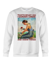 That's What I Do I Garden I Drink And I Know Things Shirt - Shirt For Gardeners - Gardener Birthday Xmas Gift Crewneck Sweatshirt tile
