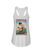 That's What I Do I Garden I Drink And I Know Things Shirt - Shirt For Gardeners - Gardener Birthday Xmas Gift Ladies Flowy Tank tile