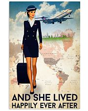 And She Lived Happily Ever After Poster - Poster For Flight Attendants - Home Decor - No Frame Full Size 11x17 16x24 24x36 Inches 11x17 Poster front
