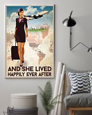 And She Lived Happily Ever After Poster - Poster For Flight Attendants - Home Decor - No Frame Full Size 11x17 16x24 24x36 Inches 11x17 Poster lifestyle-poster-1