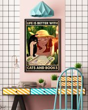 Life Is Better With Cats And Books Poster - Wall Art Decor - No Frame Full Size 11''x17'' 16''x24'' 24''x36'' 11x17 Poster lifestyle-poster-6