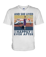 Vintage Art V-Neck T-Shirt tile