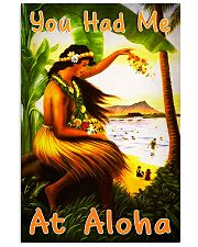 You Had Me At Aloha Poster - Hawaiian Girl Vintage Retro Art Picture - Poster For Hawaii Lovers - Home Wall Decor - No Frame 11x17 Poster front