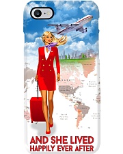 And She Lived Happily Ever After Phone Case - Phone Case For Flight Attendants - Flight Attendant Vintage Art Phone Case i-phone-8-case