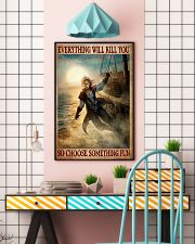 Everything Will Kill You So Choose Something Fun Poster - Female Pirate Vintage Retro Art Picture - Home Wall Decor - No Frame 11x17 Poster lifestyle-poster-6