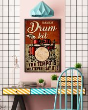 Name's Drum Kit The Tempo Is Whatever I Say It Is Poster - Name Can Be Customized - Poster For Drummers - Wall Art - No Frame 11x17 Poster lifestyle-poster-6