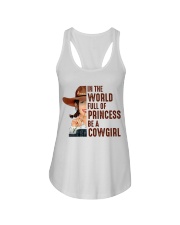 In The World Full Of Princesses Be A Cowgirl Shirt - Shirt For Cowgirls - Cowgirl Birthday Xmas Gift - Size S To 6XL Ladies Flowy Tank tile