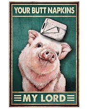 Your Butt Napkins My Lord Poster - Pig And Paper Funny Toilet Poster - Bathroom Wall Art Decor - No Frame Full Size 11''x17'' 16''x24'' 24''x36'' 11x17 Poster front