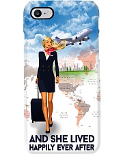 And She Lived Happily Ever After Phone Case - Phone Case For Flight Attendants - Flight Attendant Vintage Art Phone Case i-phone-8-case