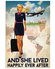 And She Lived Happily Ever After Flight Attendant Poster - Home Decor - No Frame Full Size 11x17 16x24 24x36 Inches 11x17 Poster front