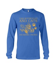 I Like Motorcycles And Cats And Maybe 3 People Shirt - Sweatshirt Hoodie Long Sleeve Tank Top T-shirt Available - Size S To 6XL Long Sleeve Tee tile