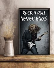 Rock'N Roll Never Ends Poster - Man Playing Guitar Bass Vintage Art Picture - Wall Art Decor - No Frame Full Size 11''x17'' 16''x24'' 24''x36'' 11x17 Poster lifestyle-poster-3