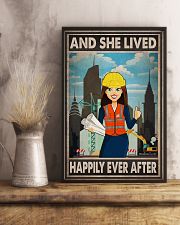 And She Lived Happily Ever After Poster - Engineer Vintage Art Picture - Wall Art Decor - No Frame Full Size 11''x17'' 16''x24'' 24''x36'' 11x17 Poster lifestyle-poster-3