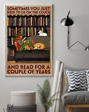Sometimes You Just Need To Lie On The Couch And Read For A Couple Of Years Poster - Girl Reading Book Vintage Art Picture - Wall Art Decor - No Frame 11x17 Poster lifestyle-poster-1