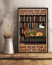 Sometimes You Just Need To Lie On The Couch And Read For A Couple Of Years Poster - Girl Reading Book Vintage Art Picture - Wall Art Decor - No Frame 11x17 Poster lifestyle-poster-3