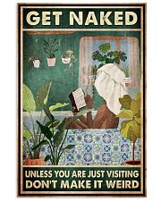Get Naked Unless You Are Just Visiting Don't Make It Weird Poster - Funny Bathroom Poster - Bathroom Wall Decor - No Frame 11x17 Poster front