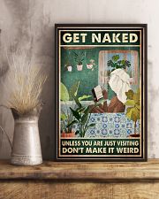 Get Naked Unless You Are Just Visiting Don't Make It Weird Poster - Funny Bathroom Poster - Bathroom Wall Decor - No Frame 11x17 Poster lifestyle-poster-3