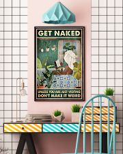 Get Naked Unless You Are Just Visiting Don't Make It Weird Poster - Funny Bathroom Poster - Bathroom Wall Decor - No Frame 11x17 Poster lifestyle-poster-6