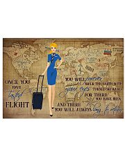 Once You Have Tasted Flight You Will Forever Walk The Earth With Your Eyes Turned Skyward Flight Attendant Poster - No Frame 17x11 24x16 36x24 Inches 17x11 Poster front