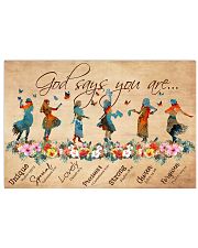 God Says You Are Unique Special Lovely Precious Strong Chosen Forgiven Poster - Poster For Hawaiian Girls - Home Wall Decor - No Frame 36x24 Poster front