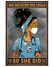 She Believed She Could So She Did Poster - Nurse Vintage Art Picture - Wall Art Decor - No Frame Full Size 11''x17'' 16''x24'' 24''x36'' 11x17 Poster front