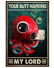 Your Butt Napkins My Lord Poster - Red Octopus Funny Toilet Poster - Bathroom Wall Art Decor - No Frame Full Size 11''x17'' 16''x24'' 24''x36'' 11x17 Poster front