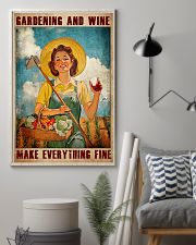 Gardening And Wine Make Everything Fine Poster - Poster For Gardeners - Gardener Birthday Xmas Gift - Home Decor - Wall Art - No Frame 11x17 Poster lifestyle-poster-1