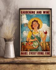 Gardening And Wine Make Everything Fine Poster - Poster For Gardeners - Gardener Birthday Xmas Gift - Home Decor - Wall Art - No Frame 11x17 Poster lifestyle-poster-3