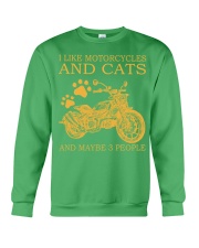 I Like Motorcycle And Cats And Maybe 3 People Shirt - Shirt For Motorcycle Lovers - Motorbike Lover Birthday Xmas Gift Crewneck Sweatshirt tile