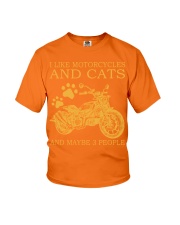 I Like Motorcycle And Cats And Maybe 3 People Shirt - Shirt For Motorcycle Lovers - Motorbike Lover Birthday Xmas Gift Youth T-Shirt tile