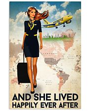 And She Lived Happily Ever After Poster - Poster For Flight Attendants - Home Decor - No Frame Full Size 11x17 16x24 24x36 Inches 11x17 Poster front