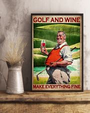 Golf And Wine Make Everything Fine Poster - Poster For Wine Loving Golfers - Wine And Golf Lover Birthday Xmas Gift - Home Wall Decor - No Frame 11x17 Poster lifestyle-poster-3
