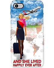 And She Lived Happily Ever After Phone Case - Phone Case For Flight Attendants - Flight Attendant Birthday Xmas Gift Phone Case i-phone-8-case
