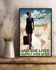 And She Lived Happily Ever After Poster - Flight Attendant Vintage Art Picture - Wall Art Decor - No Frame Full Size 11''x17'' 16''x24'' 24''x36'' 11x17 Poster lifestyle-poster-3