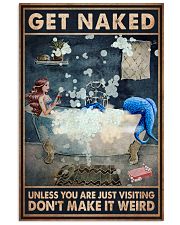 Get Naked Unless You Are Just Visiting Don't Make It Weird Poster - Mermaid Funny Toilet Poster - Mermaid Prints Wall Art Decor - Bathroom Decor 11x17 Poster front