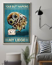 Your Butt Napkins My Liege Poster - Owl And Paper Funny Toilet Poster - Bathroom Decor - Wall Art - No Frame Full Size 11''x17'' 16''x24'' 24''x36'' 11x17 Poster lifestyle-poster-1