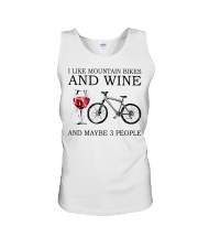 I Like Mountain Bikes And Wine And Maybe 3 People Shirt - Shirt For Cycling And Wine Lovers - Size S To 6XL Unisex Tank tile