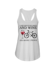 I Like Mountain Bikes And Wine And Maybe 3 People Shirt - Shirt For Cycling And Wine Lovers - Size S To 6XL Ladies Flowy Tank tile