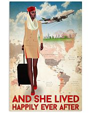 And She Lived Happily Ever After Poster - Poster For Flight Attendants - Home Decor - No Frame Full Size 11x17 16x24 24x36 Inches 11x17 Poster front