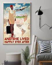 And She Lived Happily Ever After Poster - Poster For Flight Attendants - Home Decor - No Frame Full Size 11x17 16x24 24x36 Inches 11x17 Poster lifestyle-poster-1