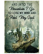 And Into The Mountain I Go To Lose My Mind And Find My Soul Poster - Cycling Poster - Poster For Cyclists - Home Decor - Wall Art - No Frame 11x17 Poster front